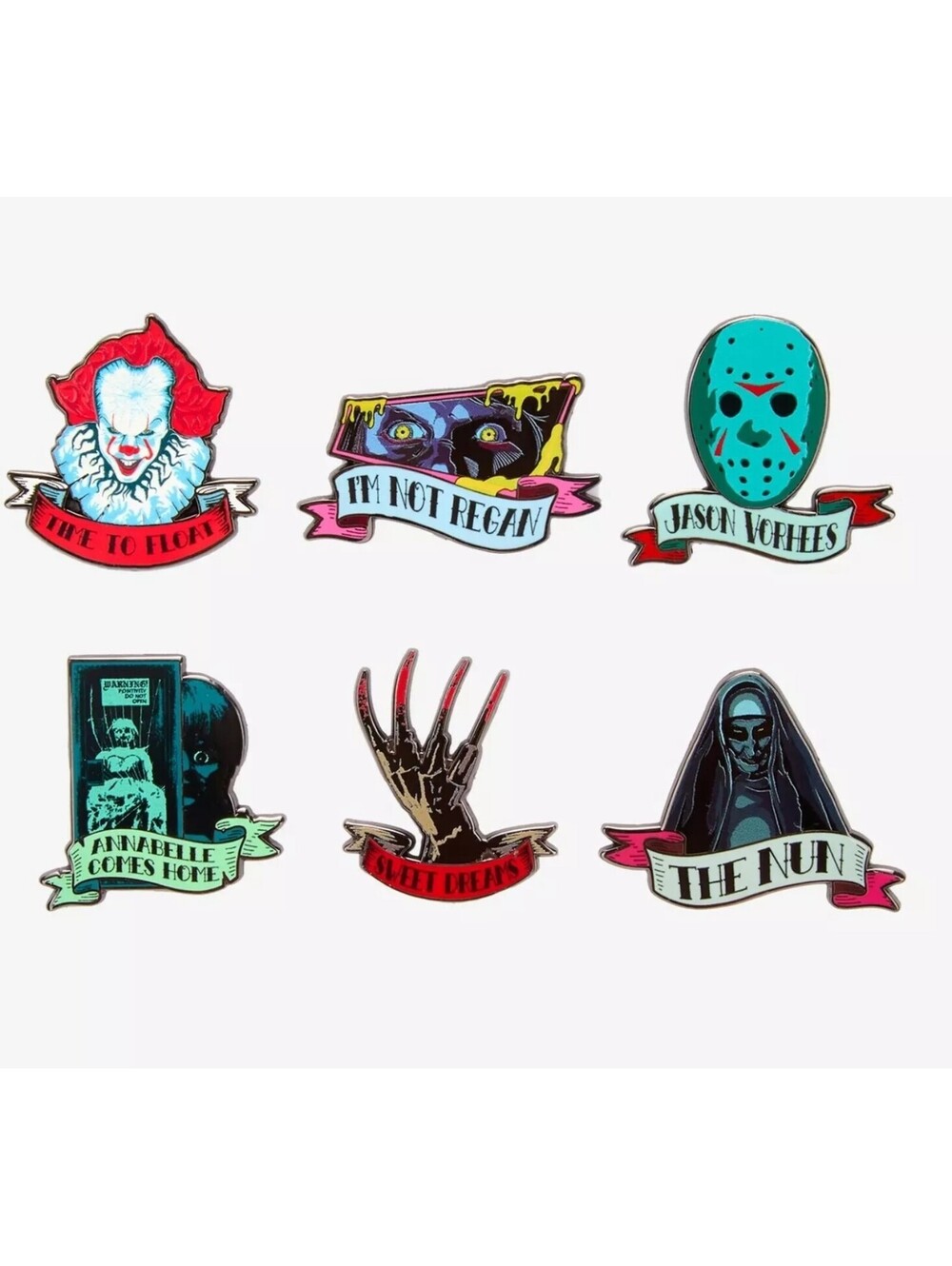 Horror Icons Tattoo Blind Box Enamel Pin